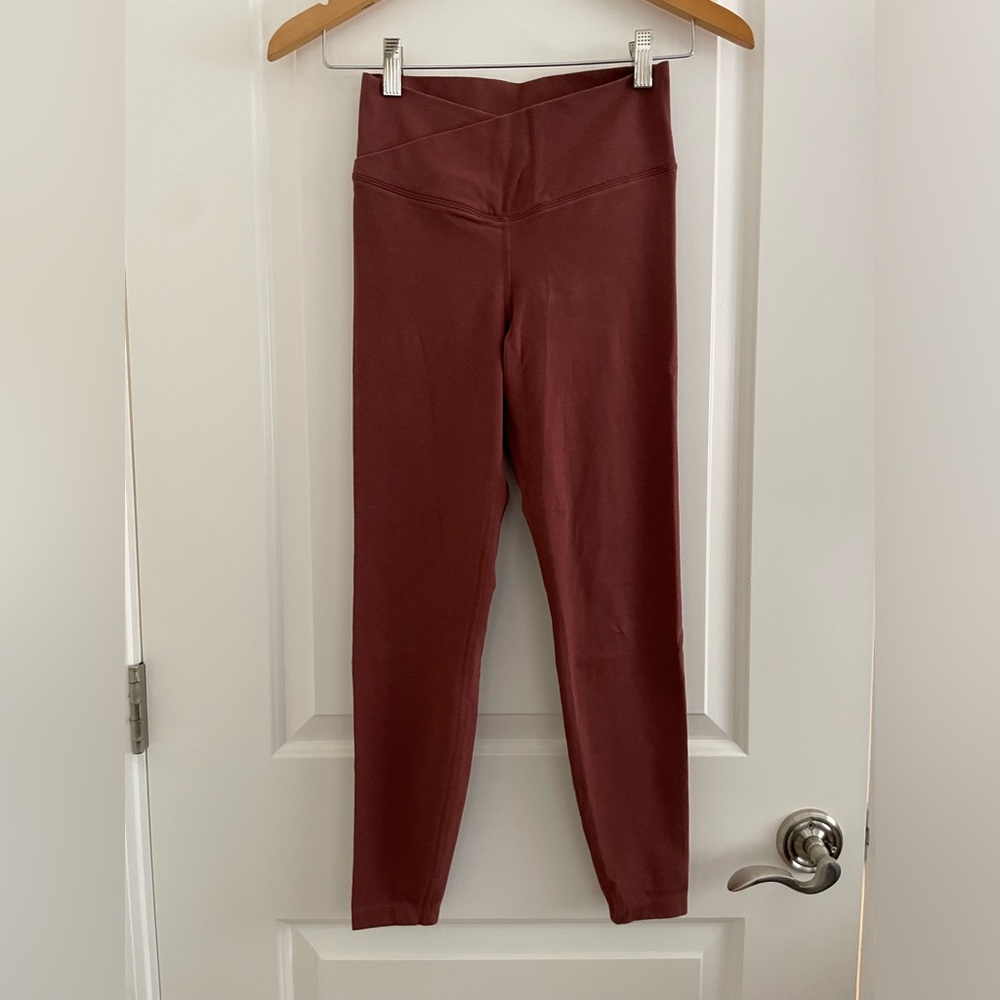 Burnt orange extra high rise leggings